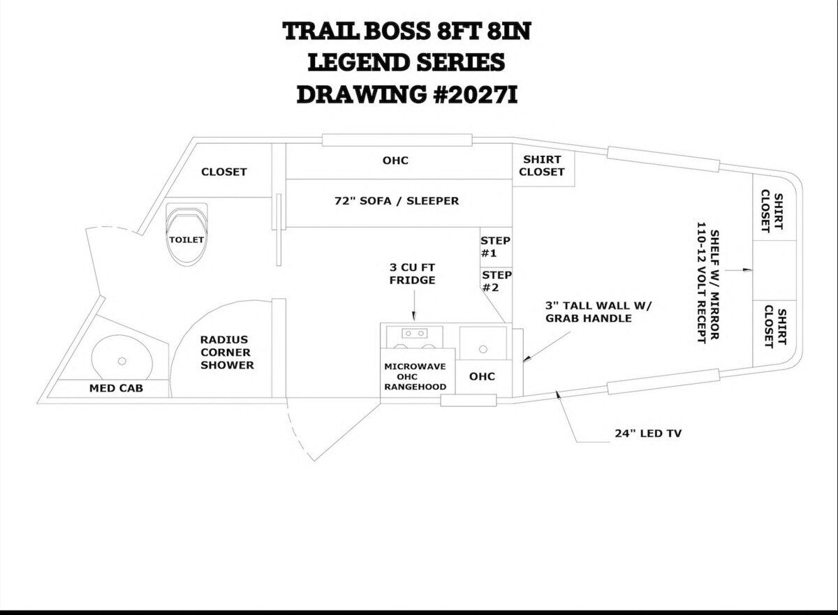 Legend Series trailer floor plan