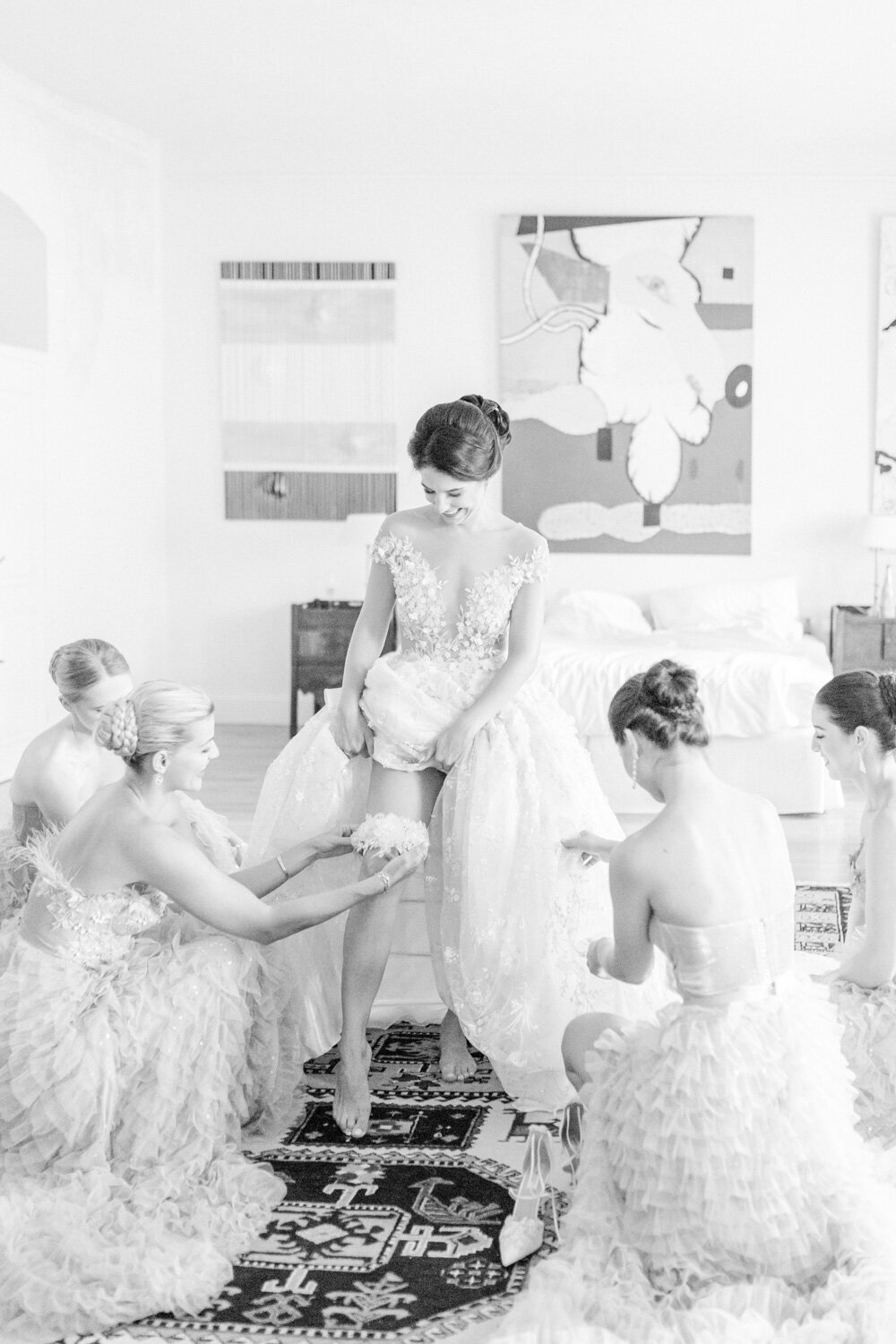 Zámek Bon Repos svatba přípravy nevěsty