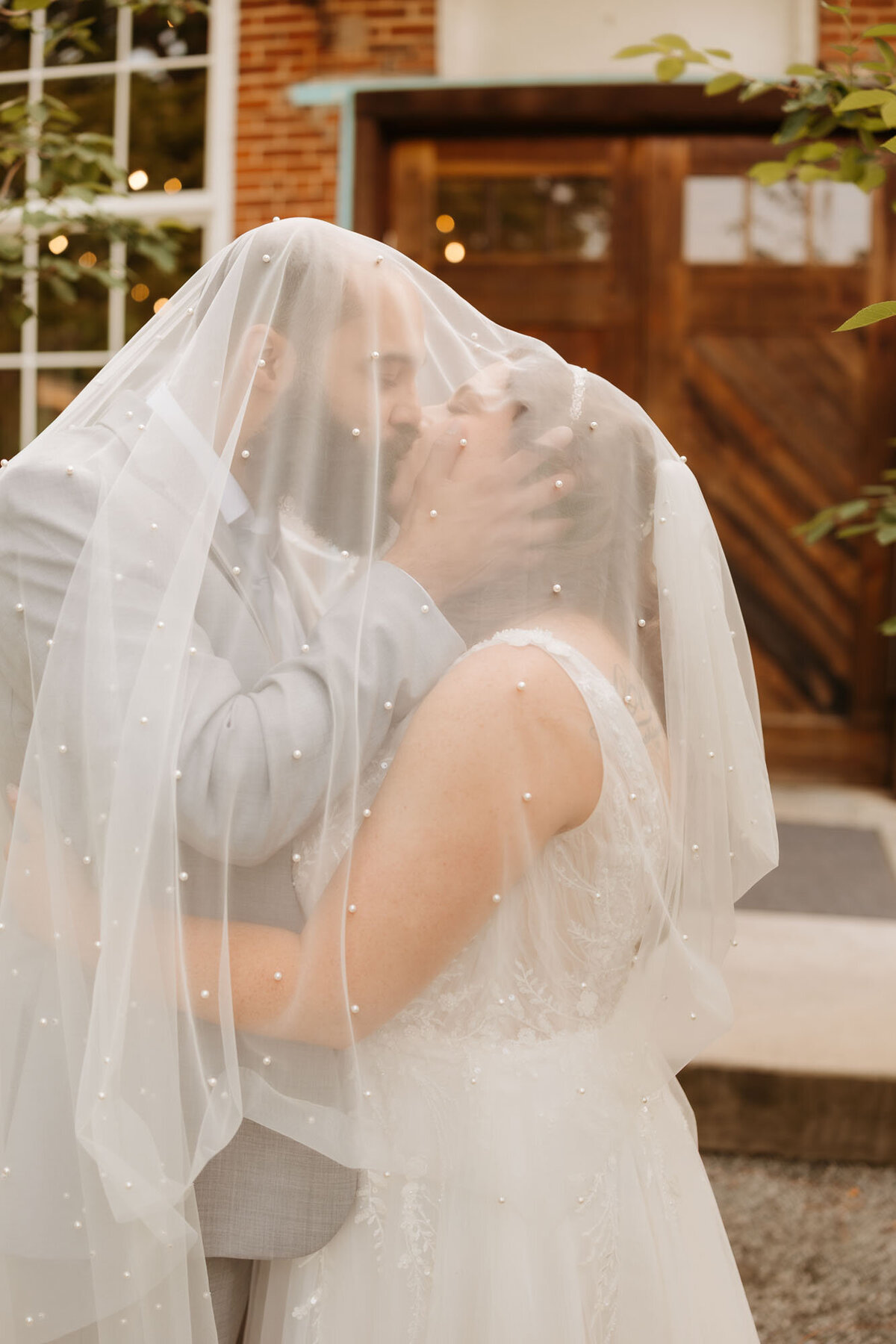 couple on their wedding day
