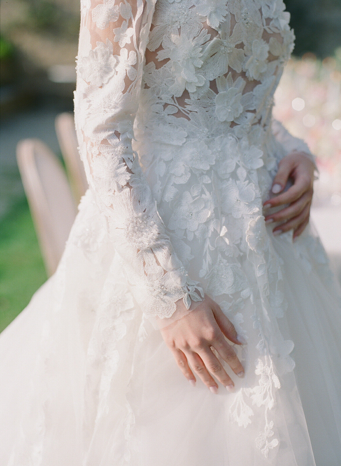 bridal gown details