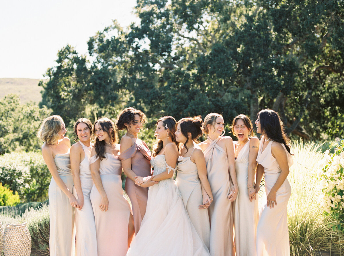 Bride and her Bridesmaids at a Private Home in Preserve