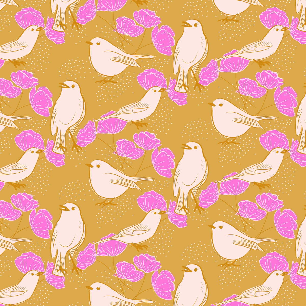 Birds-and-Blooms-Pattern