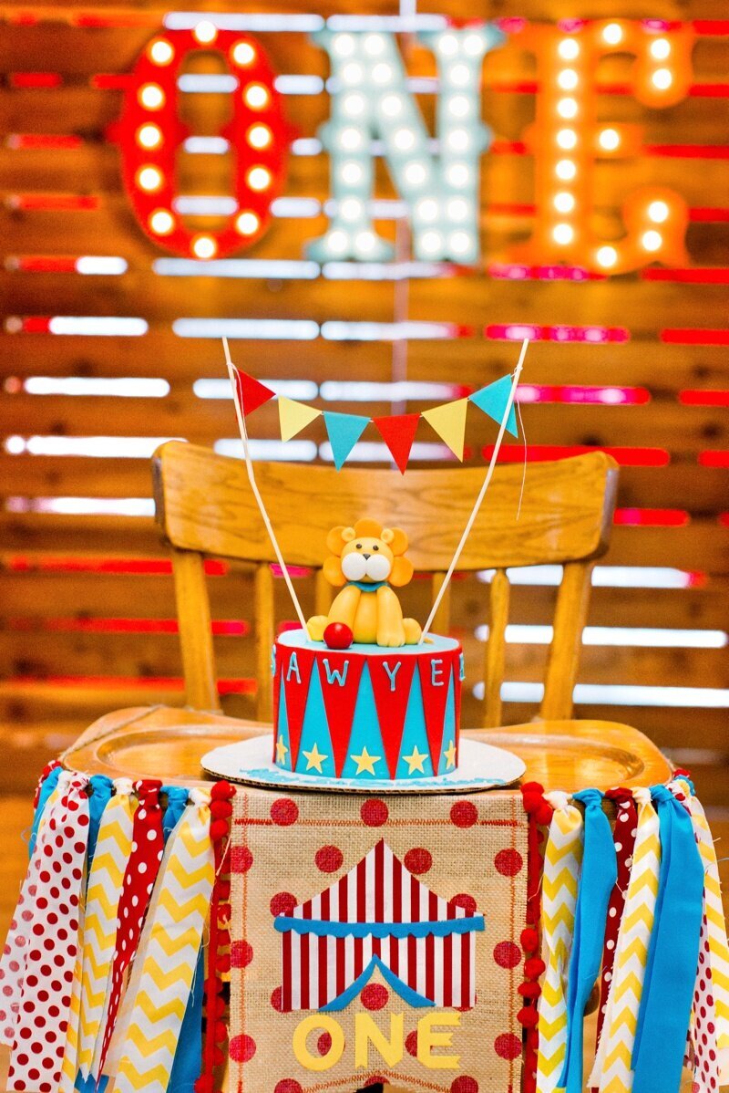 Circus Themed 1st Birthday Indianapolis Party Planner_0129