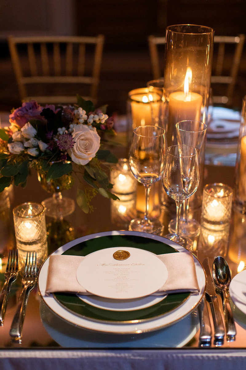 table-setting-four-seasons-gold-floral-dc-rental-candles-patricia-lyons