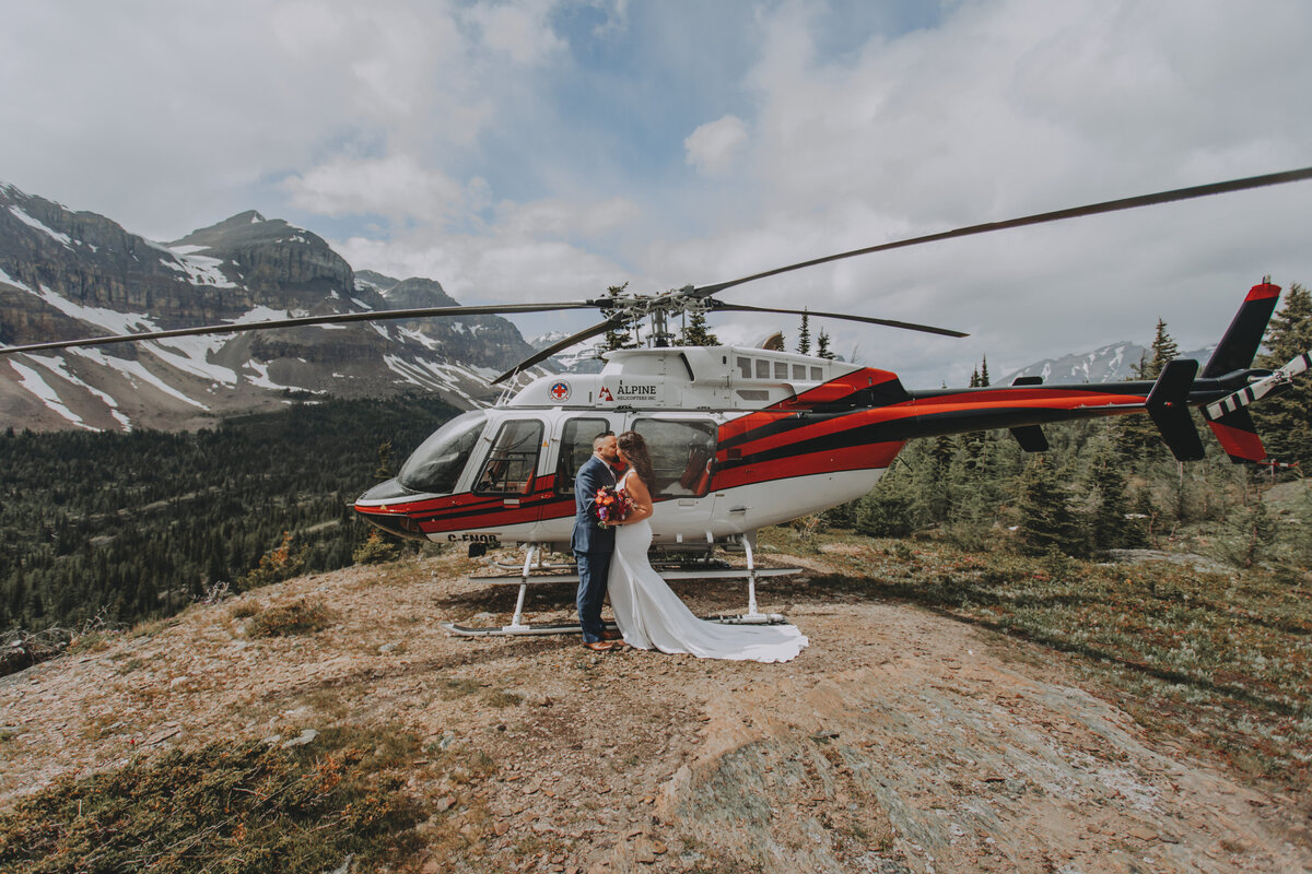Helicopter Elopement Photographer
