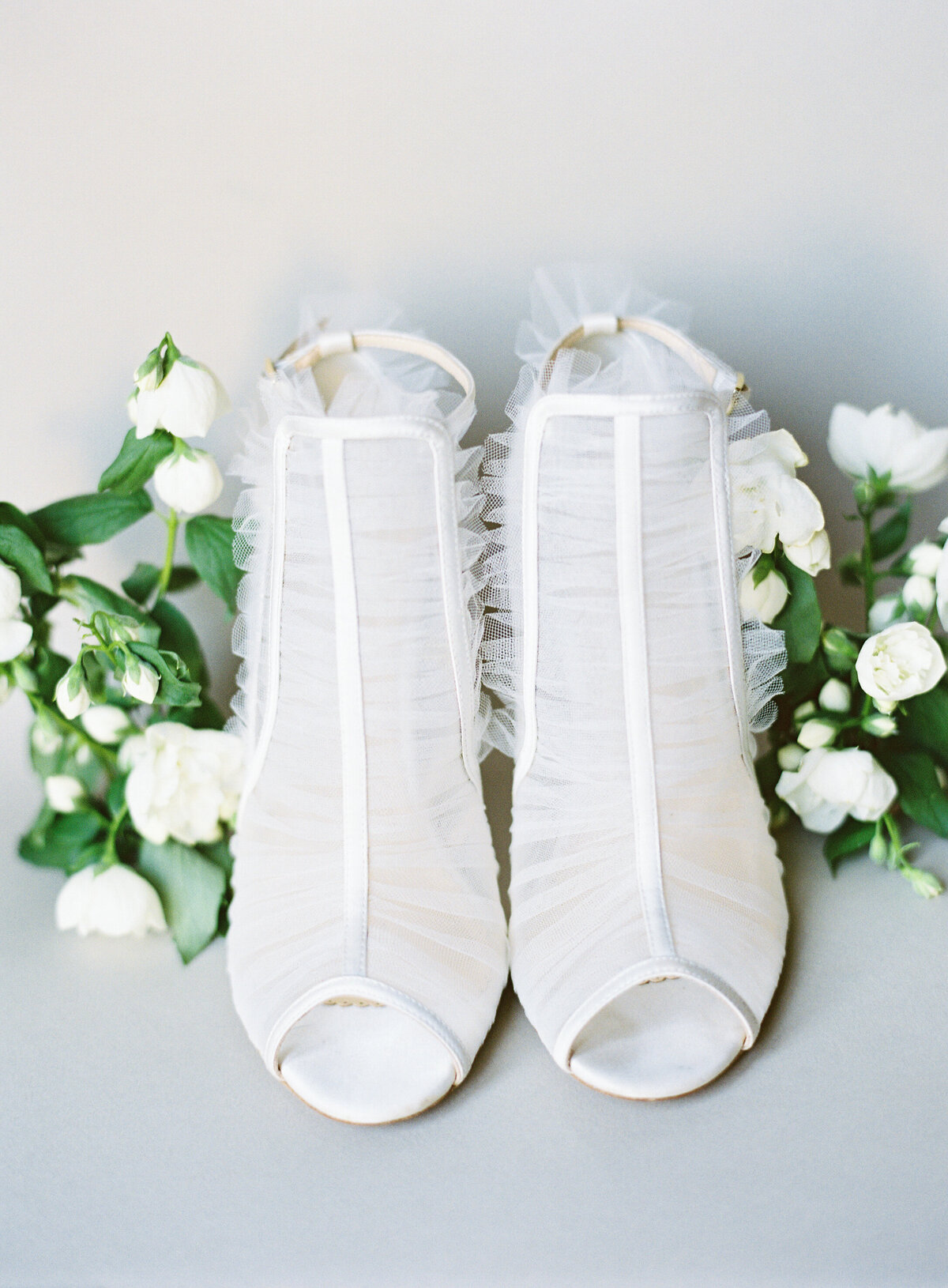 Wedding shoes photographed at the amazing San Francisco Wedding Venue Filoli, by Bay Area Wedding Photographers Pinnel Photography