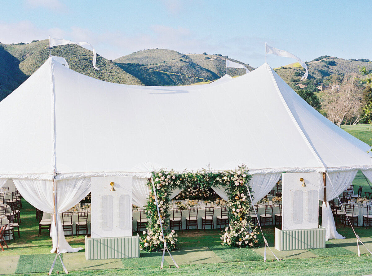 carmel valley ranch tented wedding