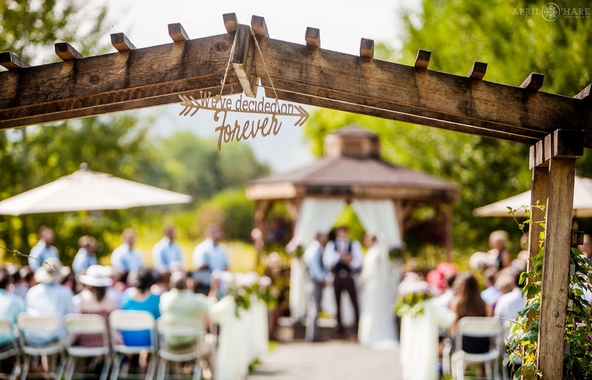 Denver Botanic Gardens Chatfield Farms Outdoor Wedding in the Open Air Field