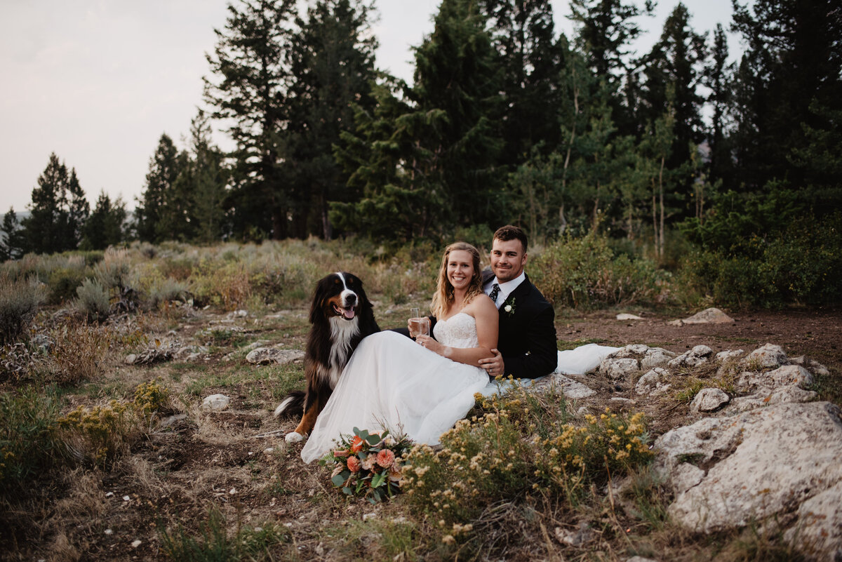 Jackson Hole Photographers capture couple sitting together