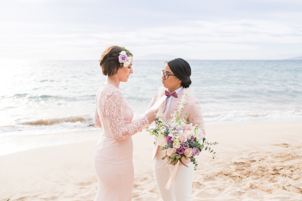 Same Sex Maui wedding photography