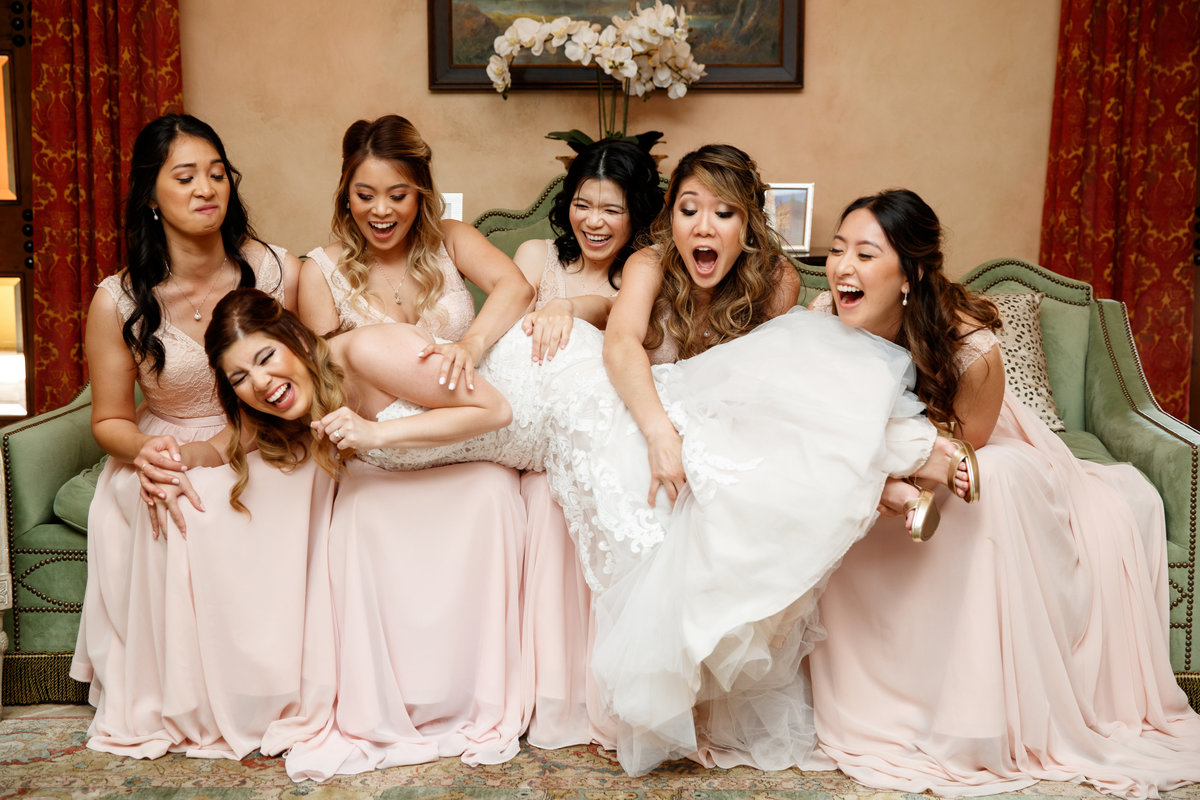 hotel granduca wedding photographer bride bridesmaids asian vietnamese  fun 320 S Capital of Texas Hwy, West Lake Hills, TX 78746