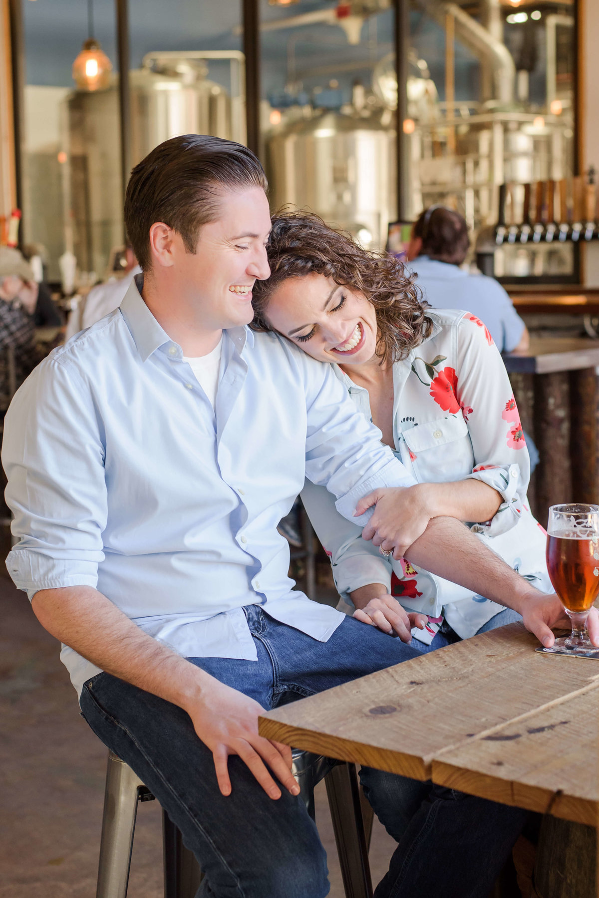 Brewery loving couple decided to share a few brews during their Palm Harbor Engagement Session