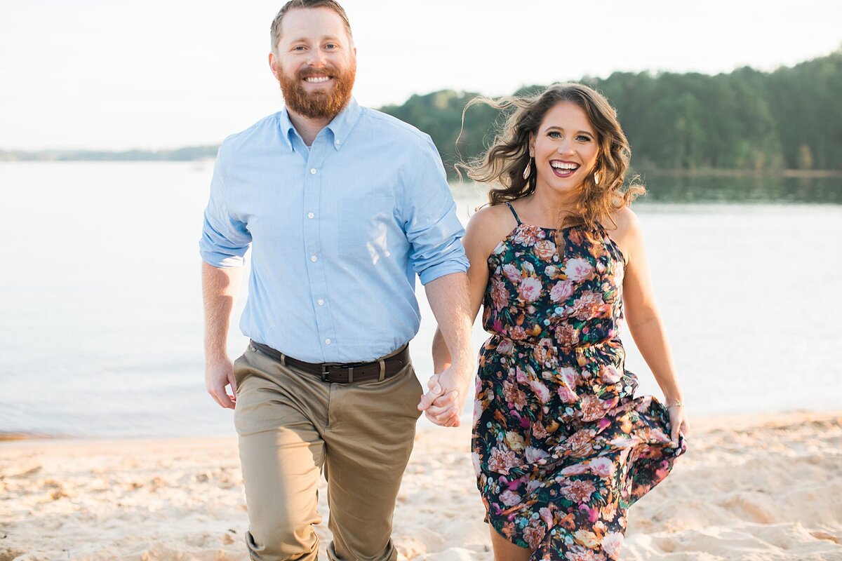 Greenville  Wedding Photographer, outdoor engagement session near water