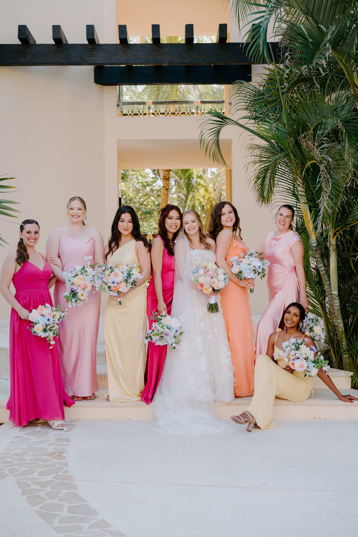 Dreams Riveria Maya Wedding - Bruich Wedding - WEDDING PARTY - Kyrsten Ashlay Photography-56