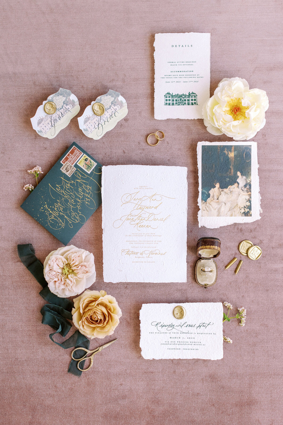 Wedding invitation - wedding papeterie  paper goods 