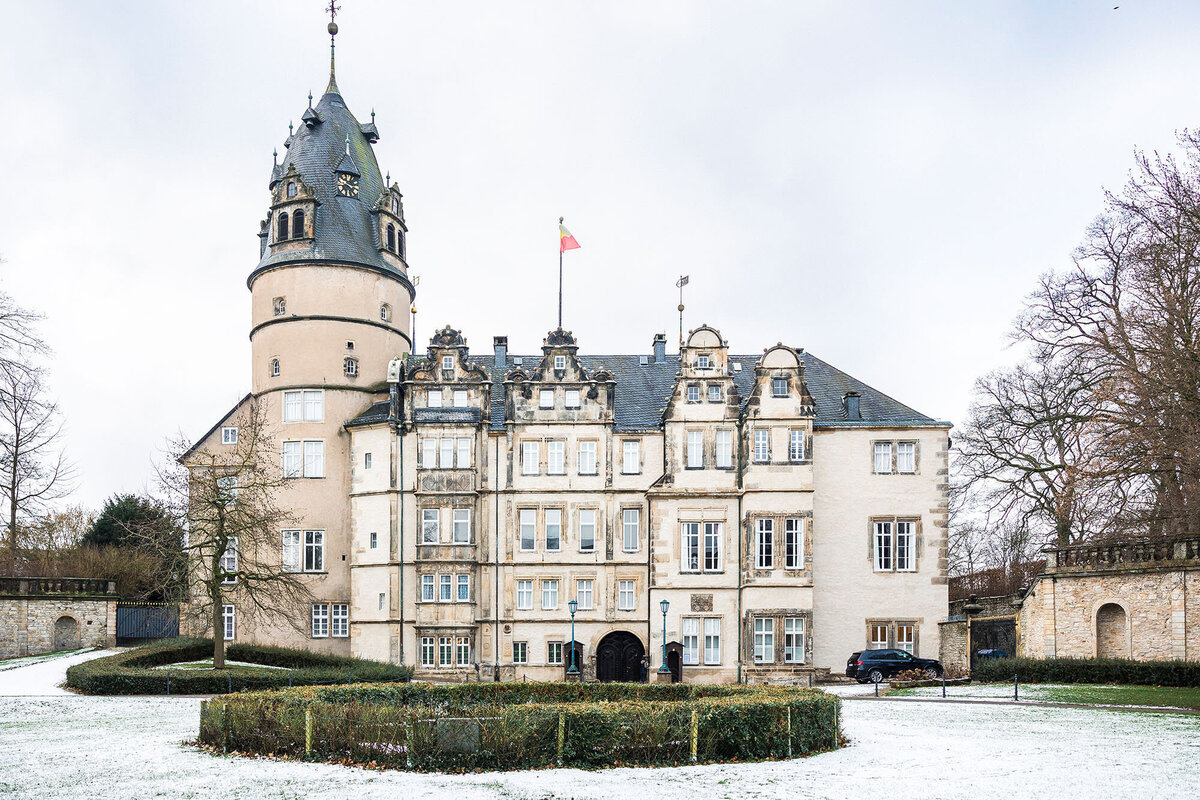 Schloss Detmold im Schnee