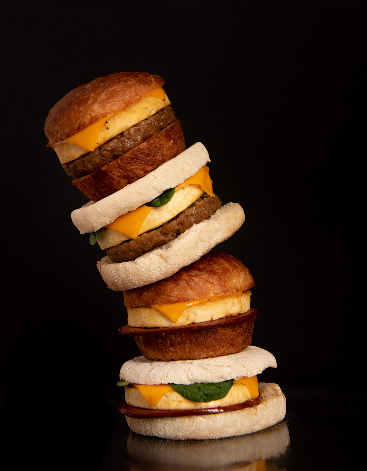 plant power fast food vegan breakfast sandwiches