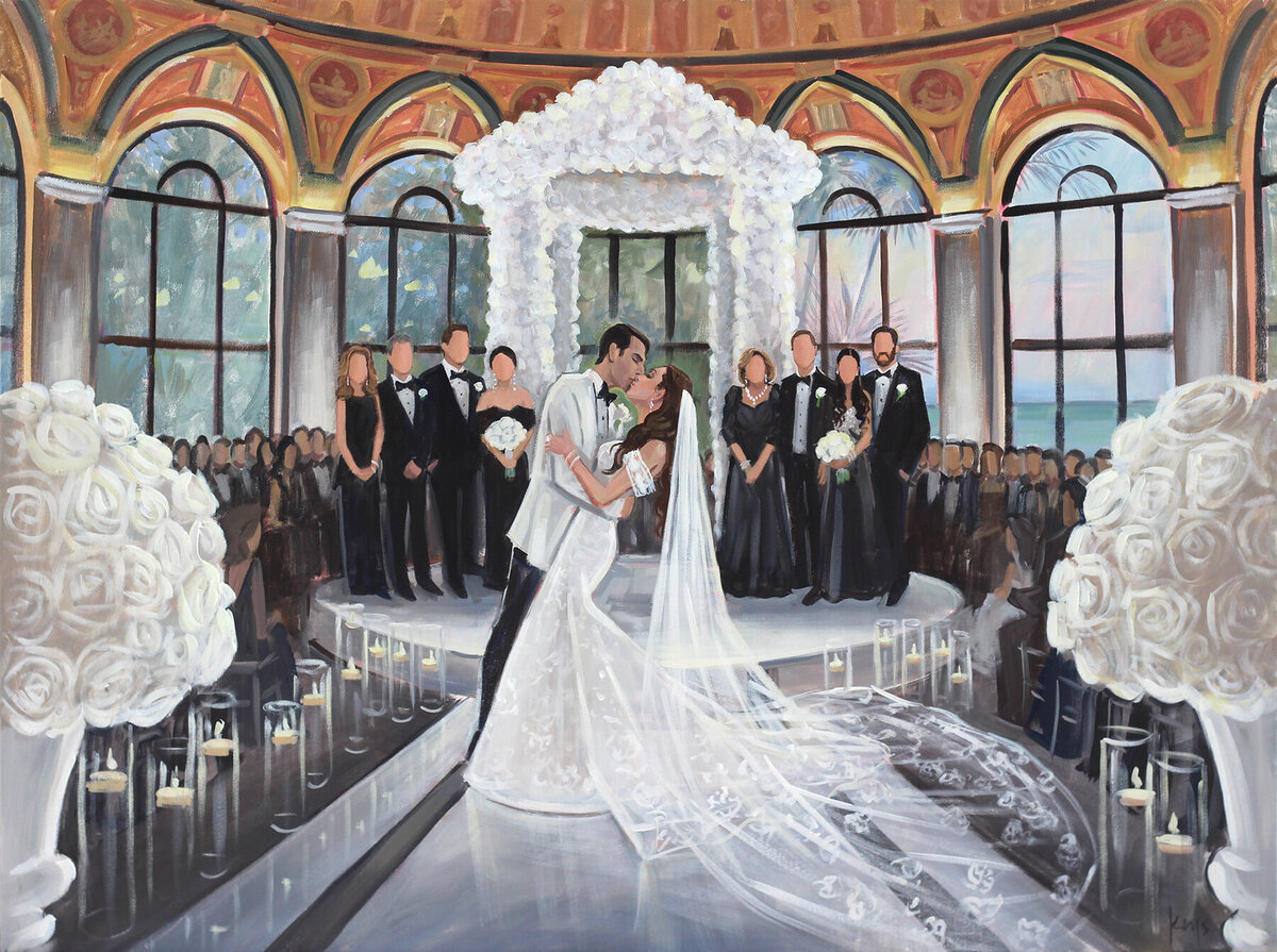 breakers wedding painting