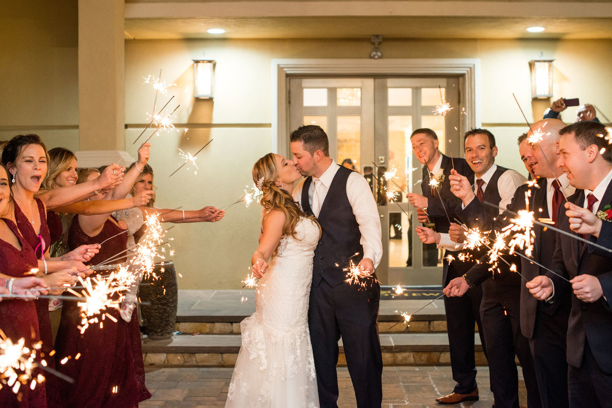 Sparkler exit at Soundview Caterers