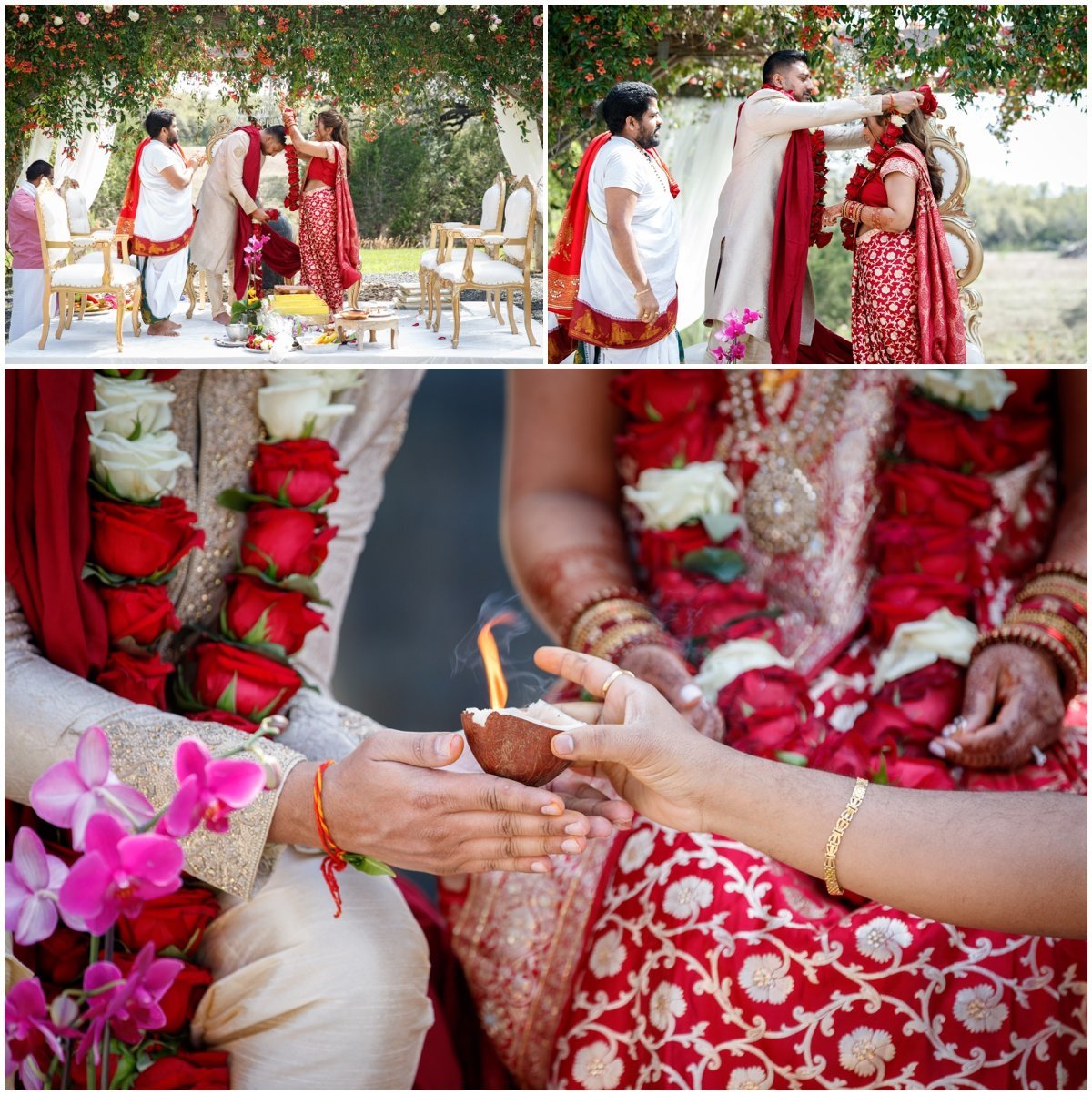 Austin wedding photographer pecan springs ranch wedding photographer Indian ceremony coconut