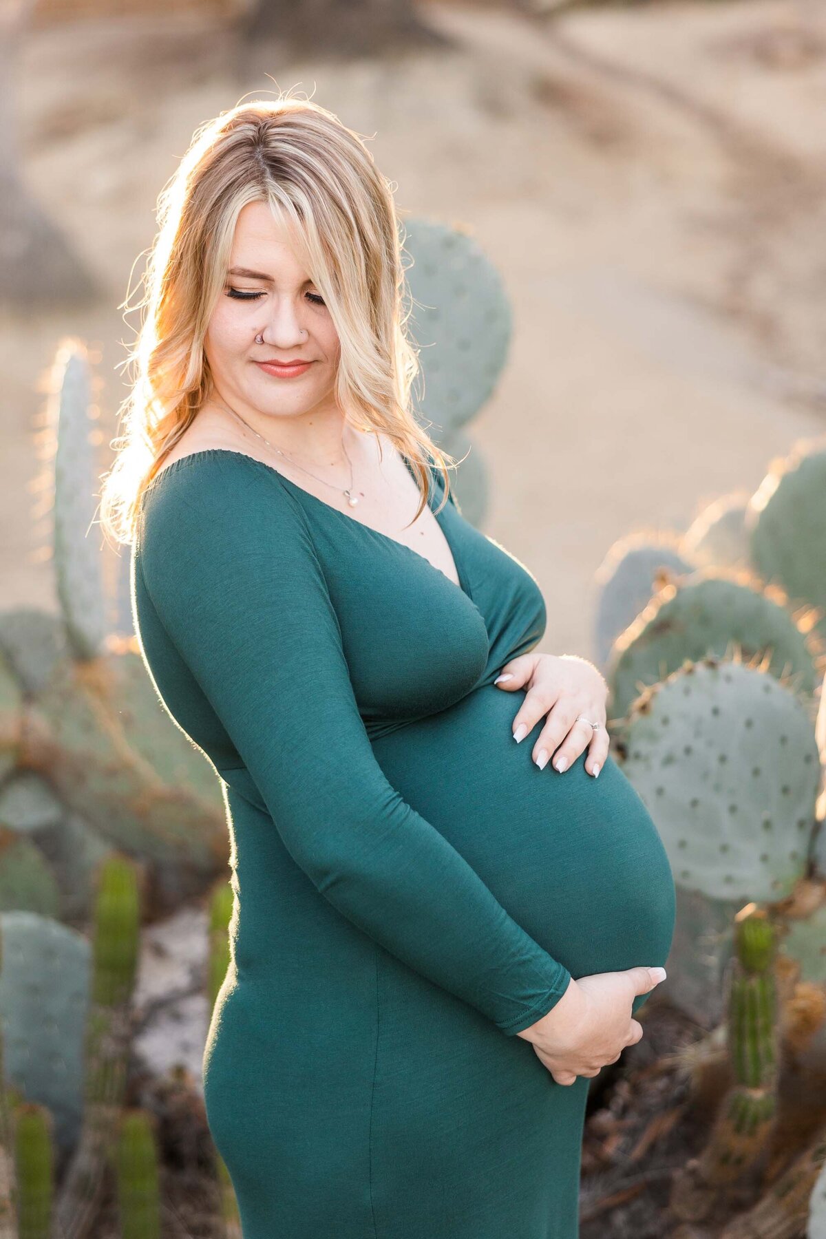 balboa-park-cactus-garden-maternity-photo-session-mother-to-be