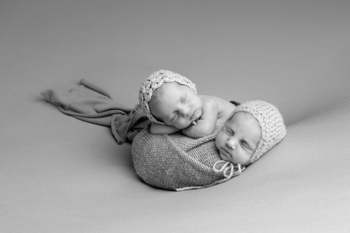 Newborn baby twins  professional photography in Bend OR