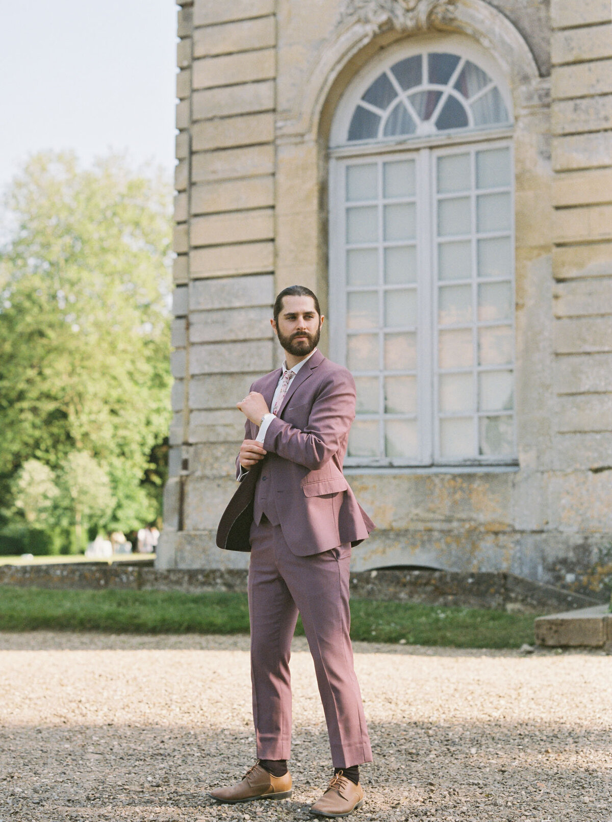 Chateau de Champlatreux Editorial-Purple Florals-Paris-France-Destination Wedding-Samin Photography-32