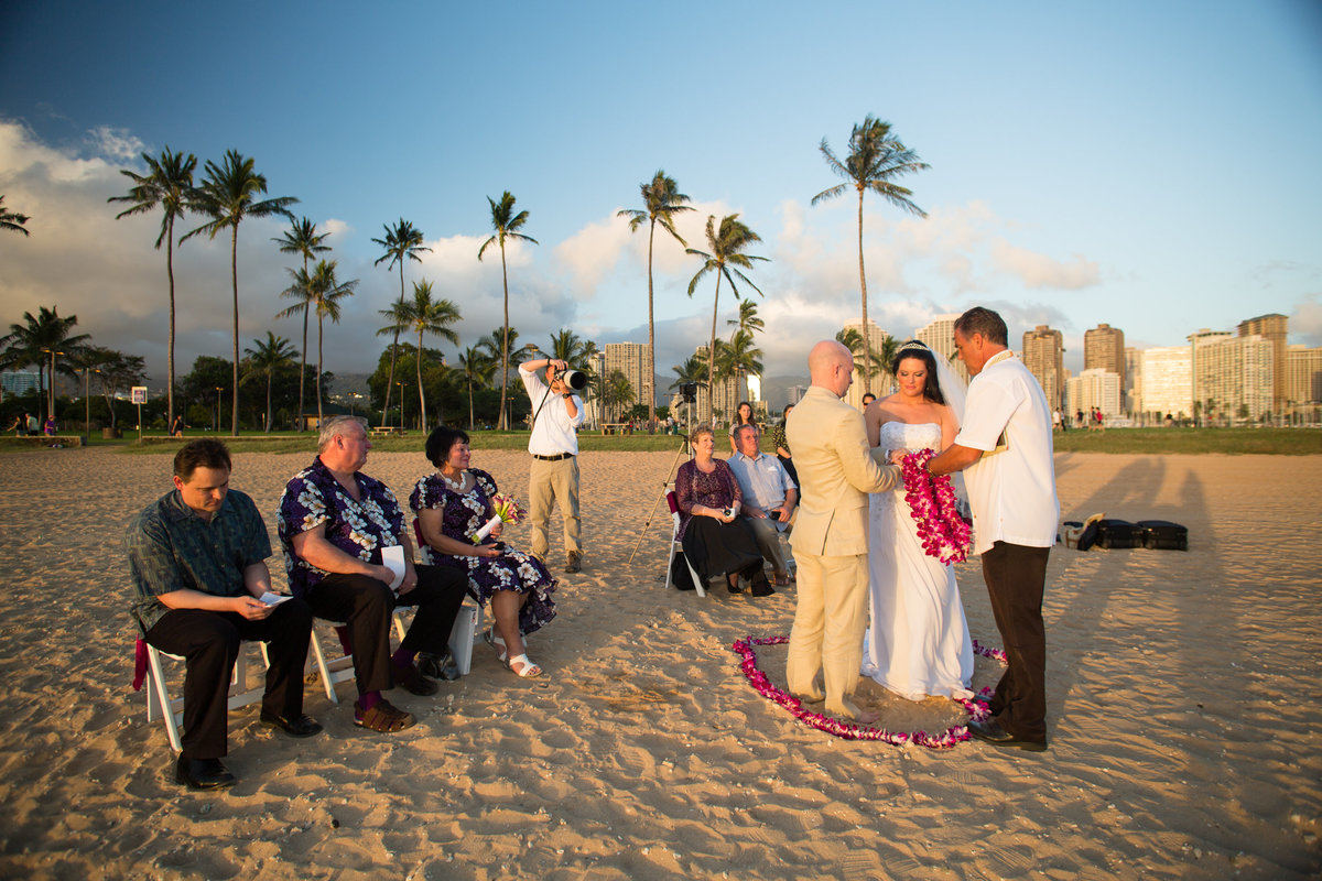 Destination Ceremony in Hawaii with Destination wedding photographers