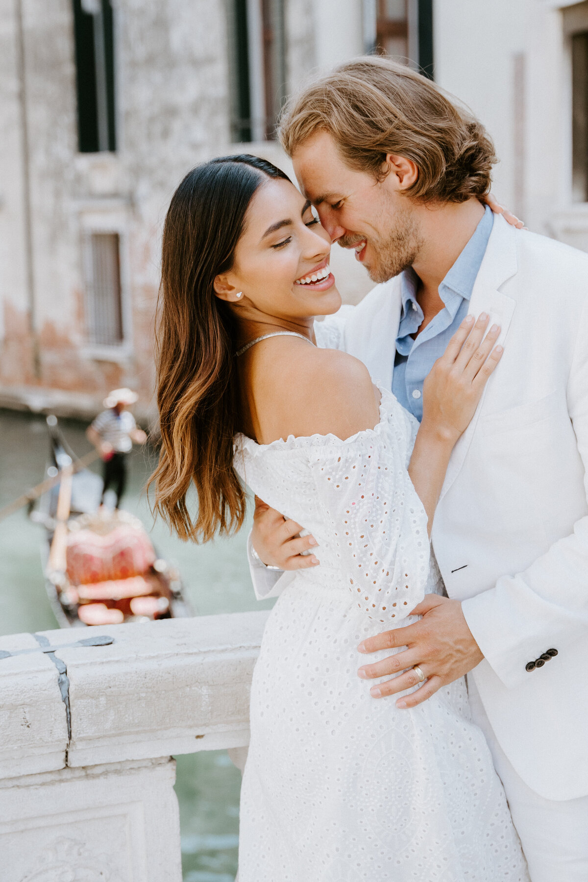 venice Italy elopement with gondola in background