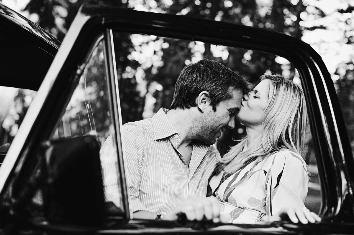 engagement session with the family vintage truck