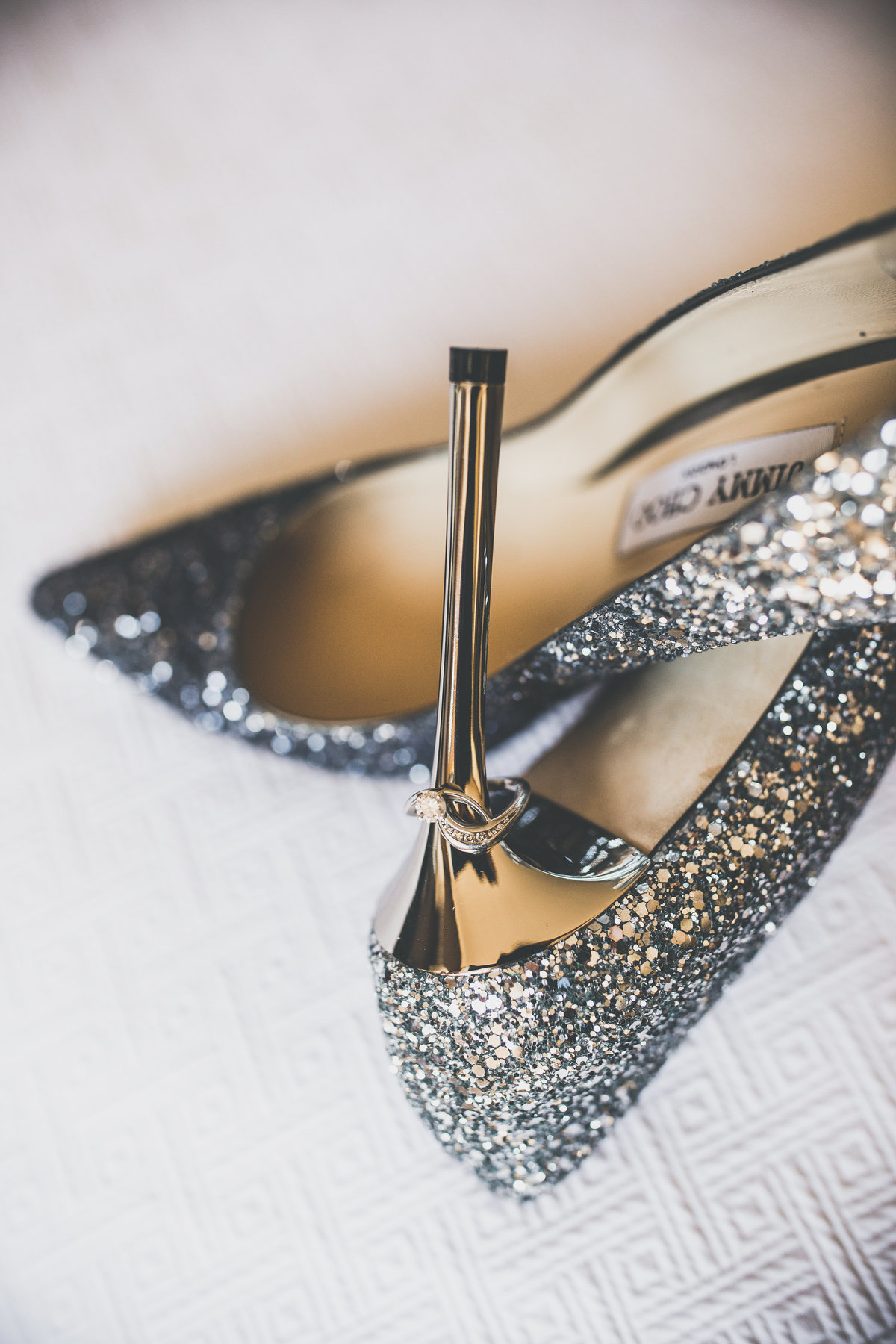 jimmy choo glitter heels wedding