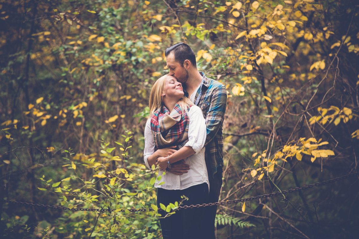fall engagement portraits in east TN