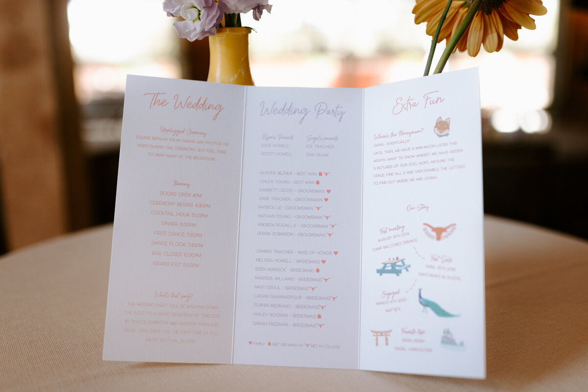 Mae's Ridge Wedding | Owl & Envelope | Custom Wedding Stationery & Signage | colorful wedding
