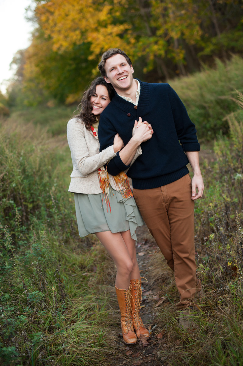 newley engaged couple in upstate NY