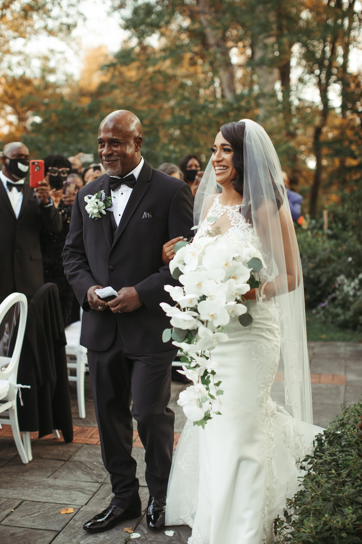 DC-Wedding-Planner-SG3-Events-Elegant Black-Tie-Wedding-in-Baltimore-Maryland - Cascading-Orchid-Bouquet
