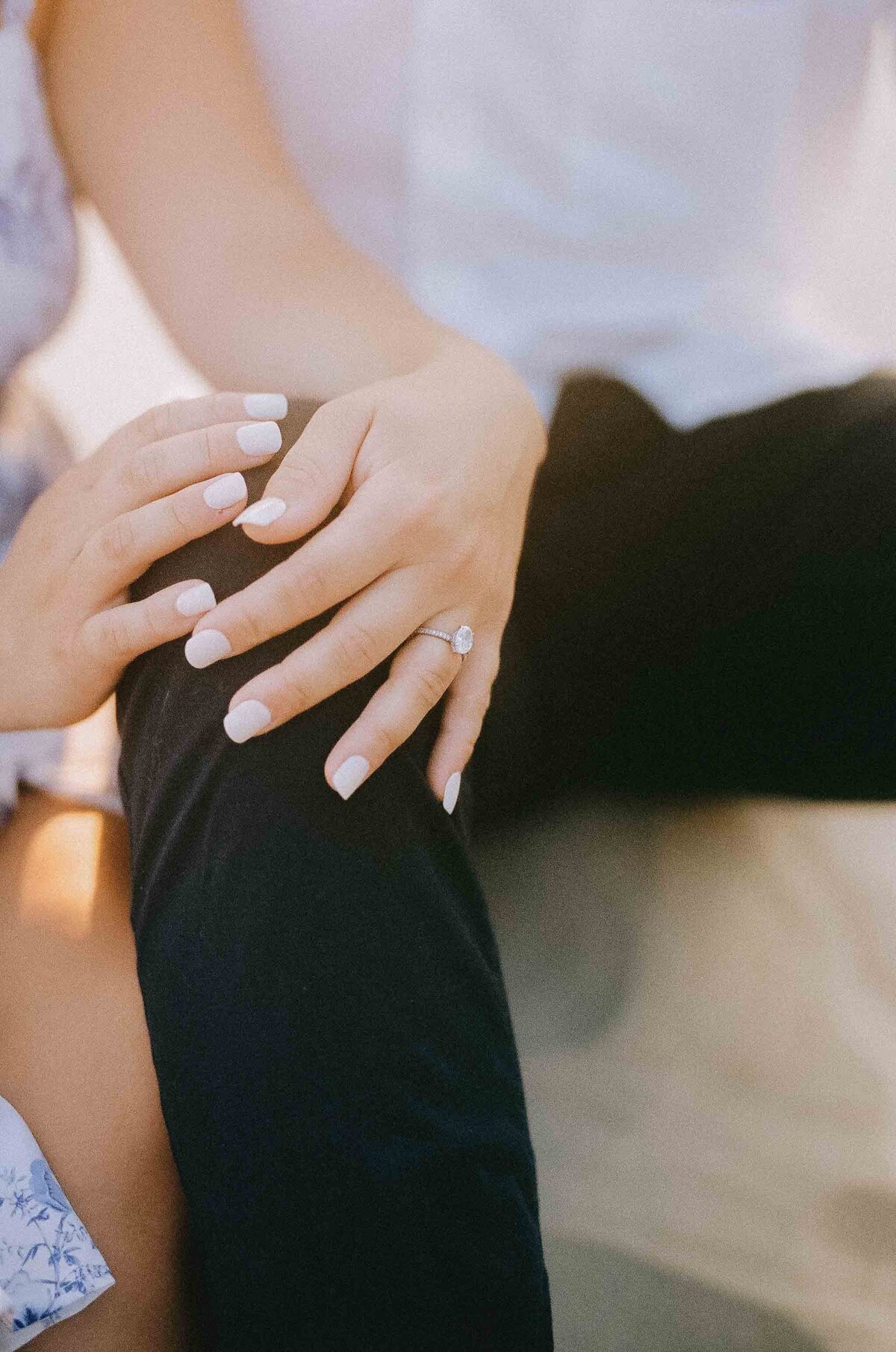 Engagement Ring Detail Shot - Beautifully Captured During Photo Session