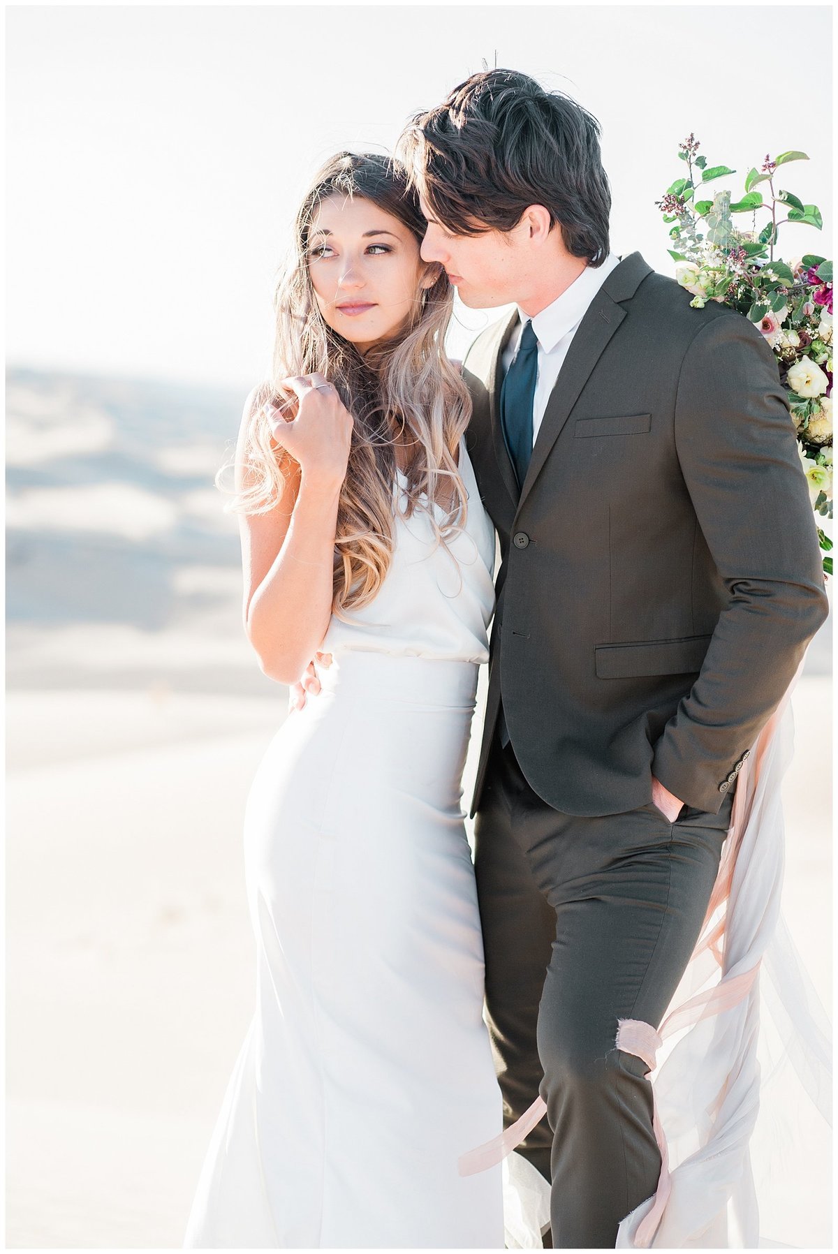 Glamis Desert Bohemian Wedding Styled elopement southern california sand dunes photo017