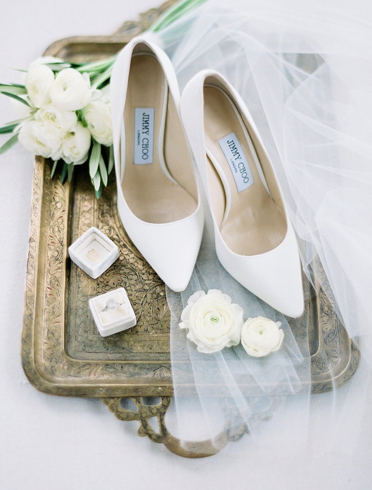 fine art film photographer wedding details louboutin wedding shoes