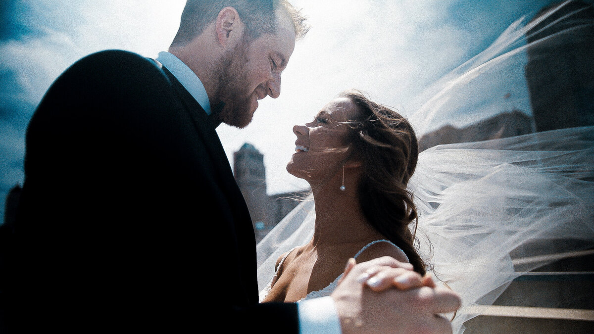 Best Detroit Rooftop Wedding Photo Video Moment
