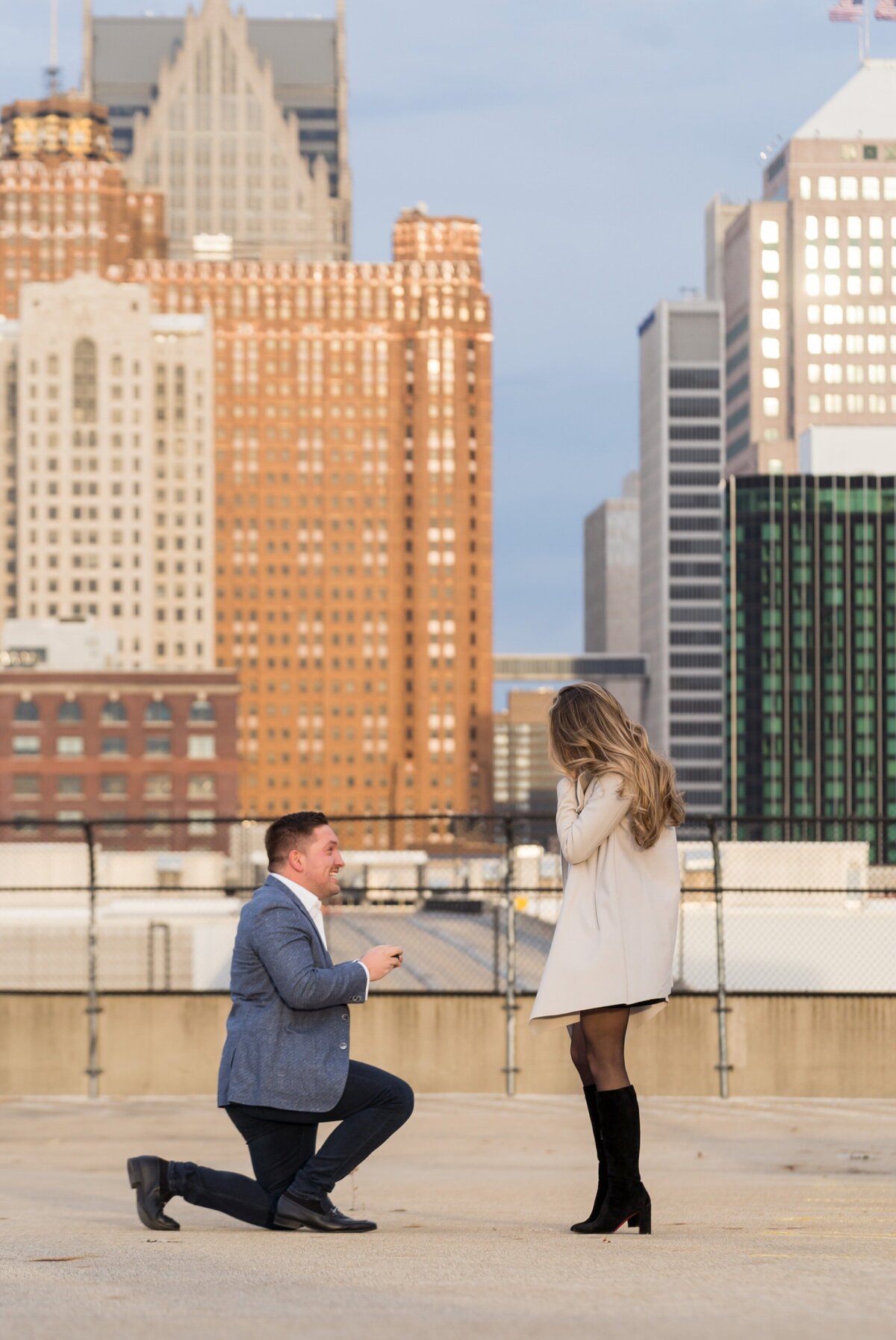 rooftop proposal in Detroit 4