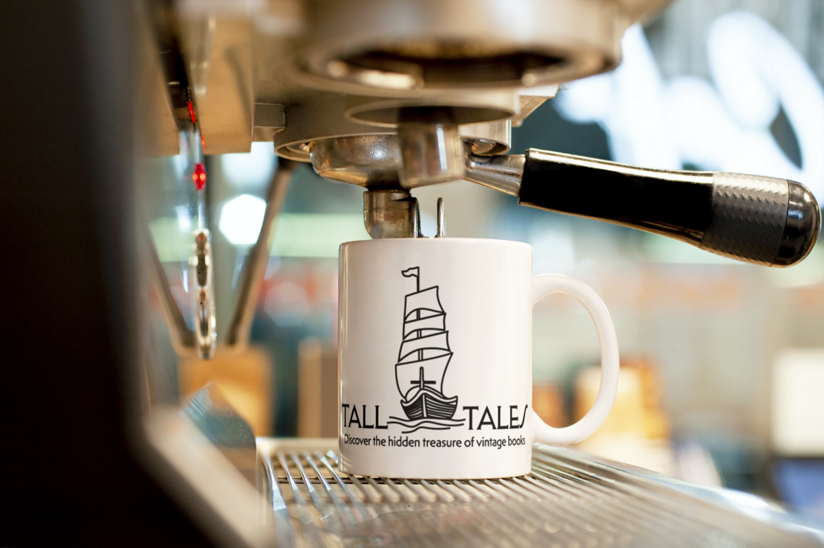 mug on espresso machine full logo