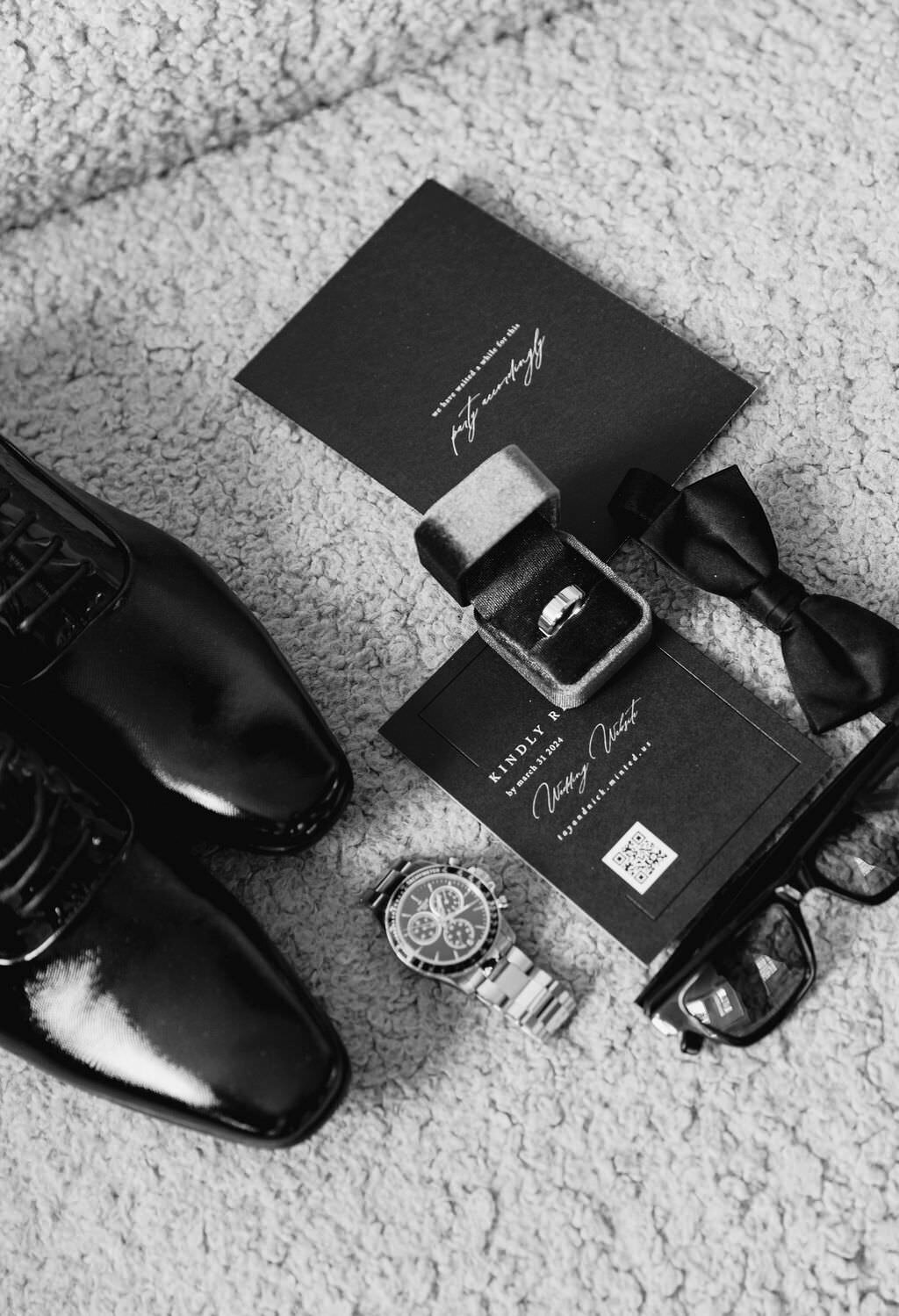Groom's getting ready photos at Maison Principale Montreal | Luxury Wedding Photographer based in Canada | Lake como wedding