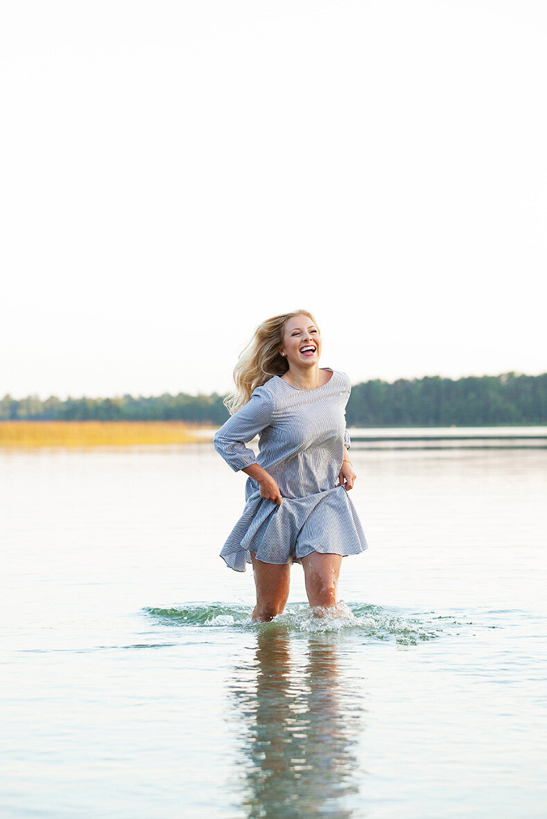 Girl-Running-Lake-Hackensack- Minnesota- Photographer-Studio-64-Photography