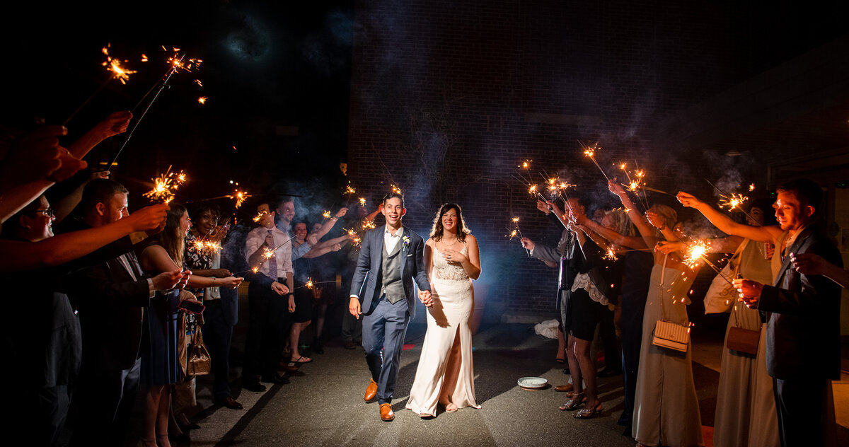 sparkler send off reading photography