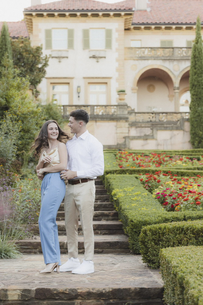 Lily & Skyler - Philbrook Museum of Art Engagement Session-10