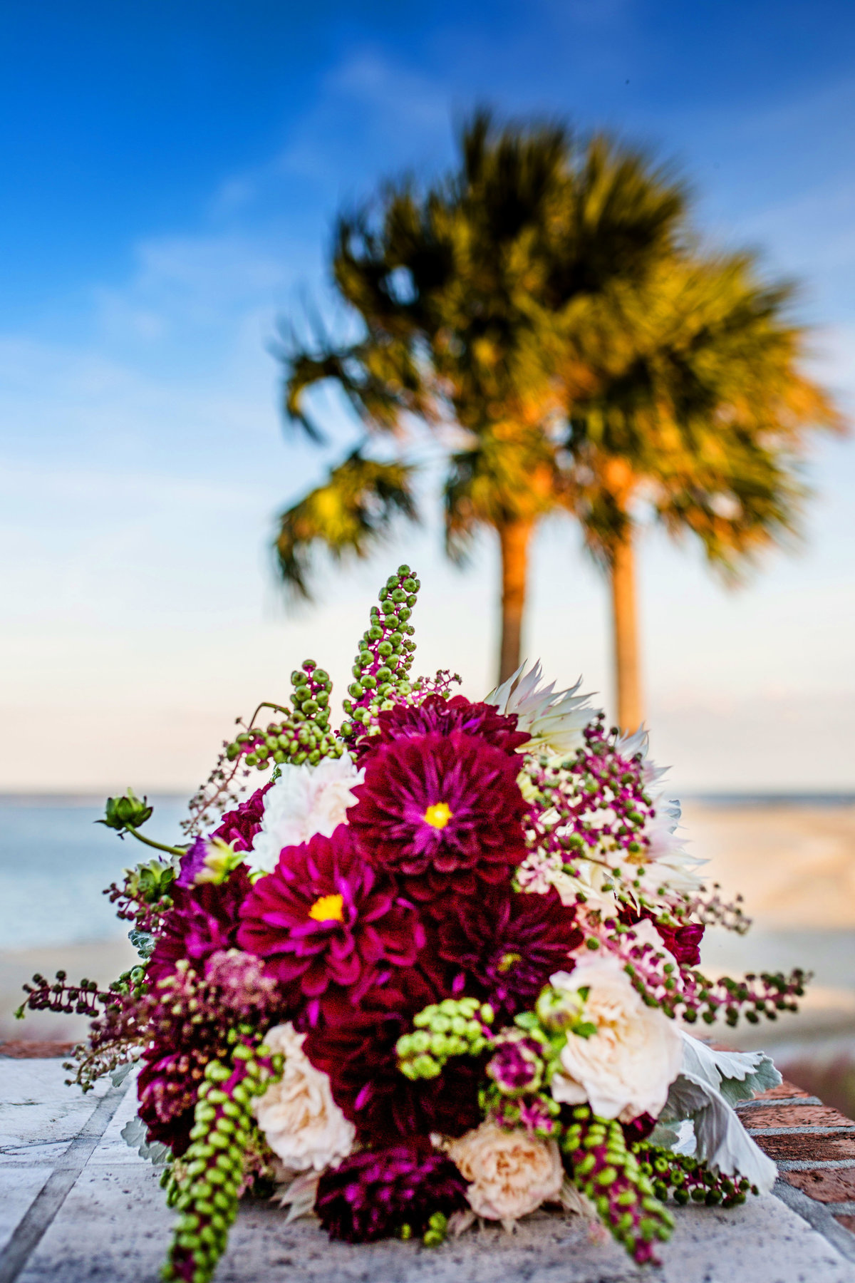 Palm Tree and flowers, Bobbi Brinkman Photography