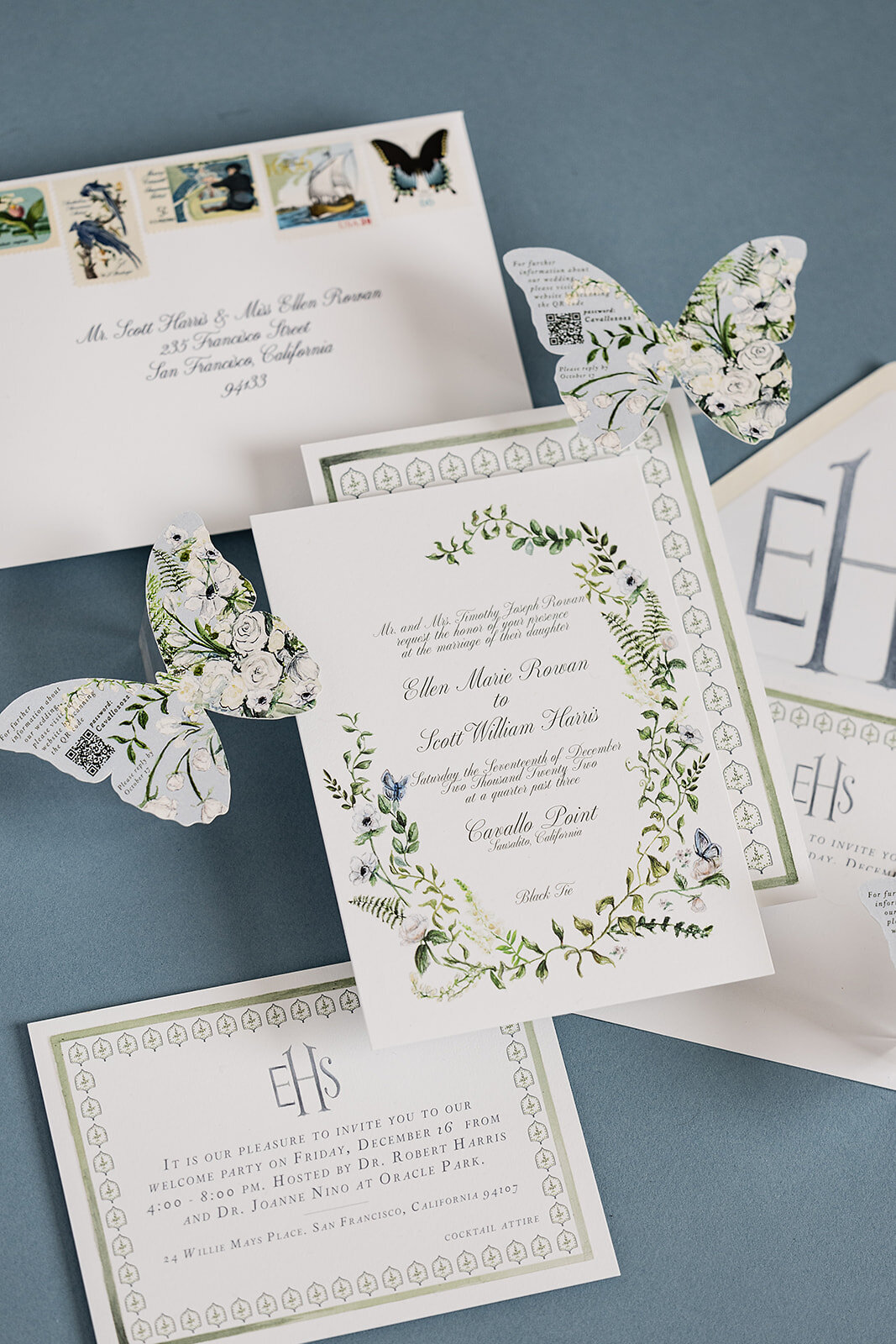 cavallo point wedding invitation