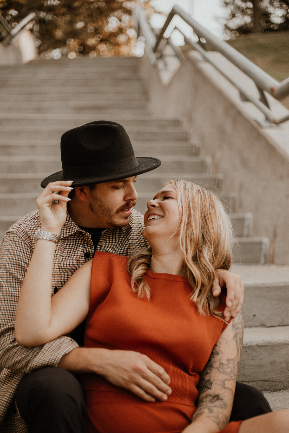 Romantic Engagement Shoot - Buffalo Bayou Park, Houston Texas-51