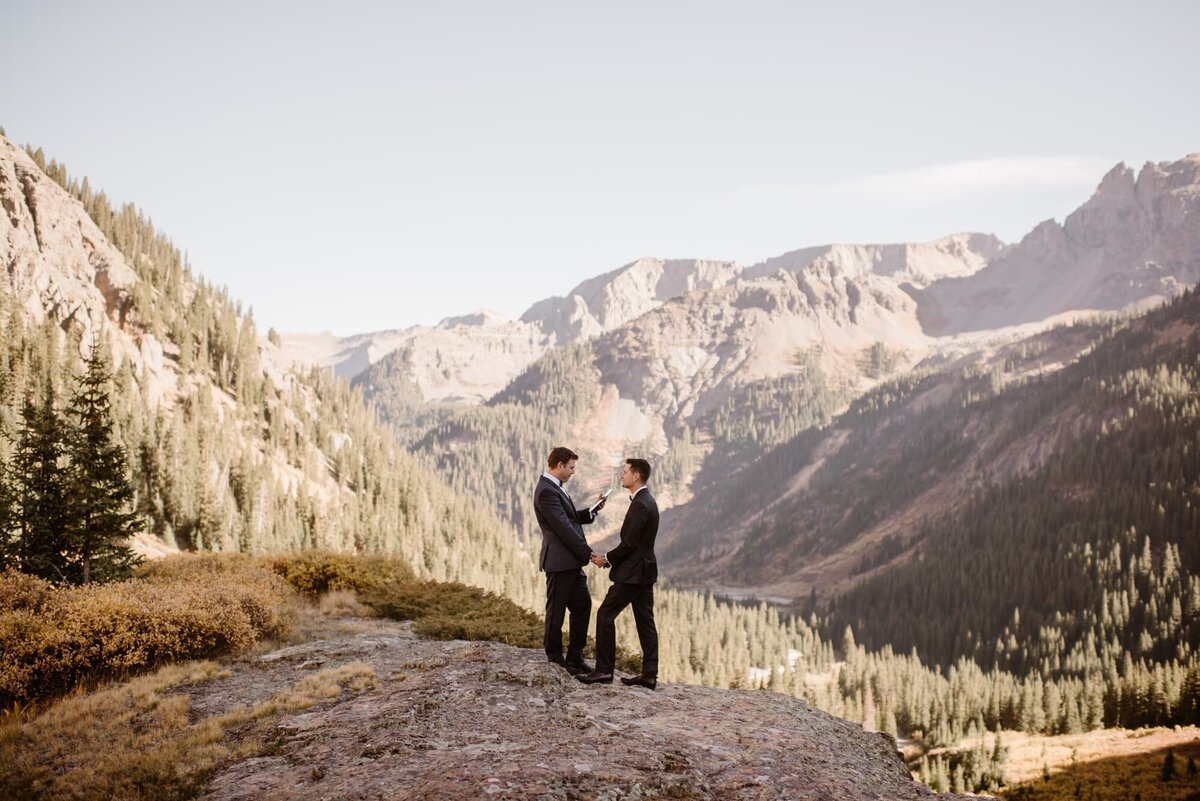 LGBTQ+ elopement in Ouray, Colorado