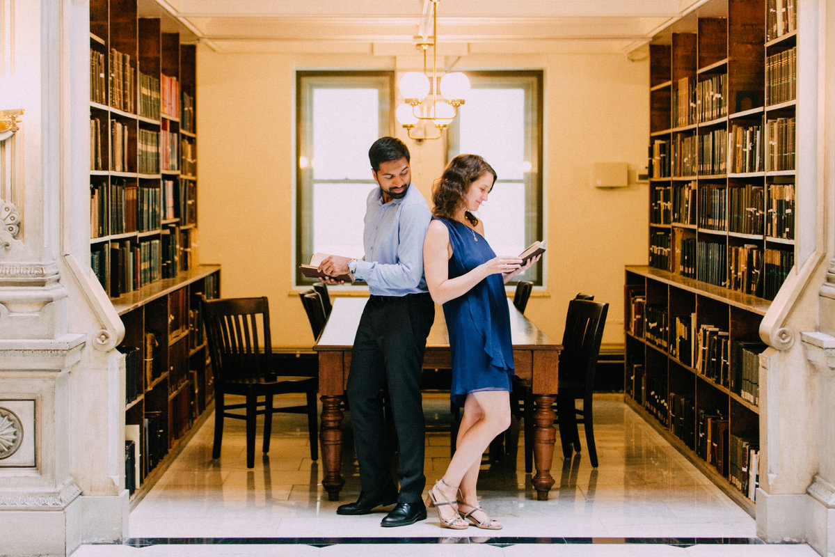 Peabody Library Engagement Photos